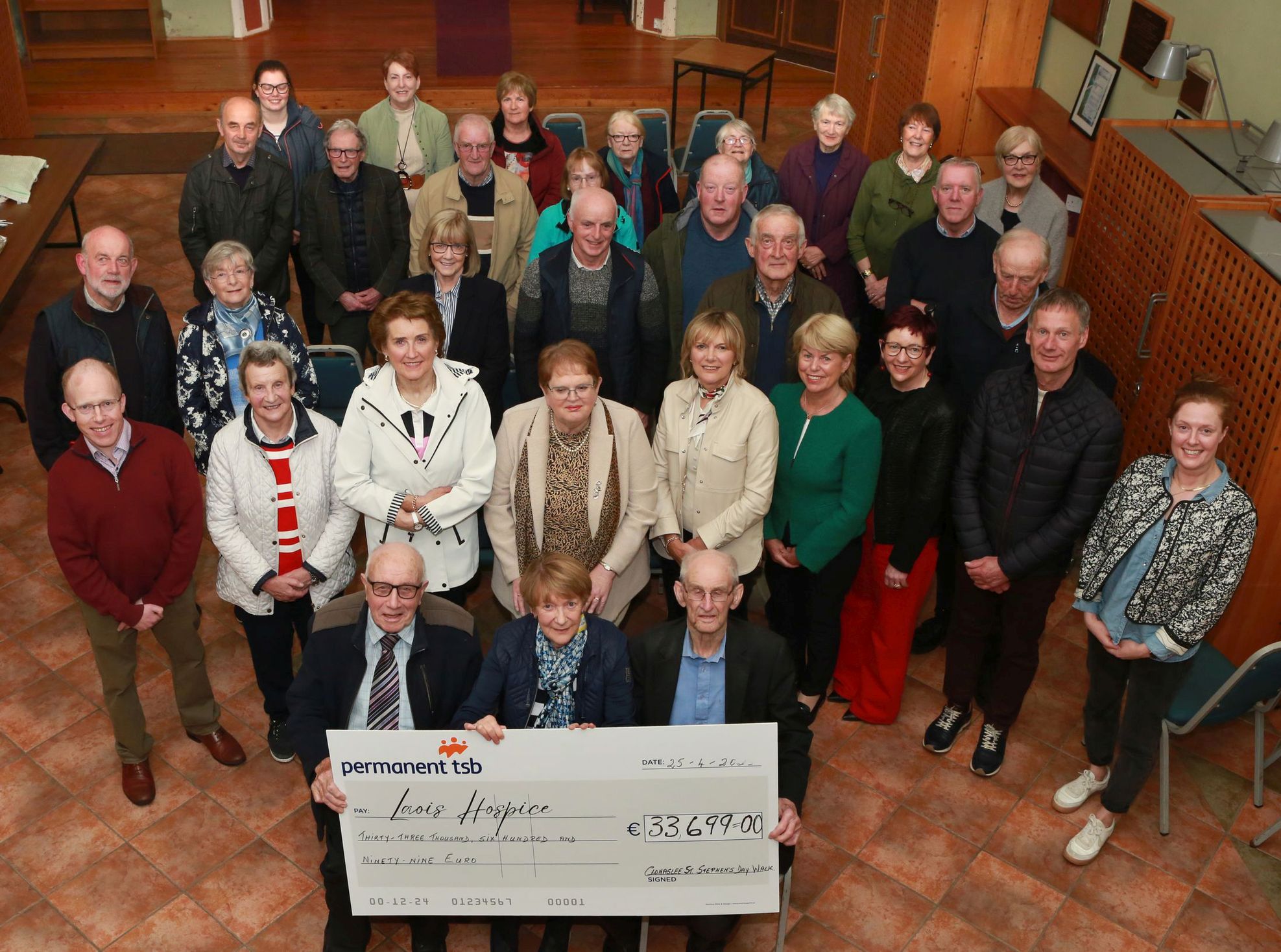 Clonaslee walk raises €33,699 for Laois Hospice